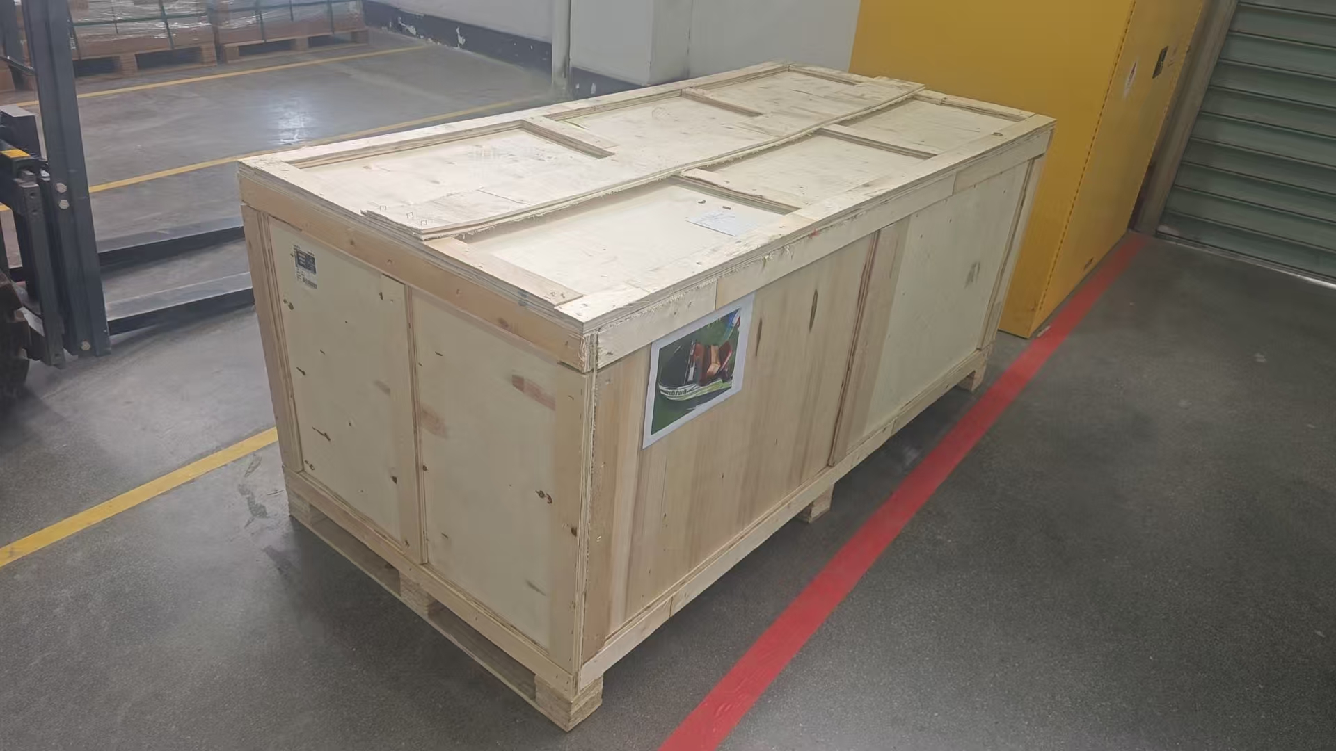 Kart boat wooden shipping crate