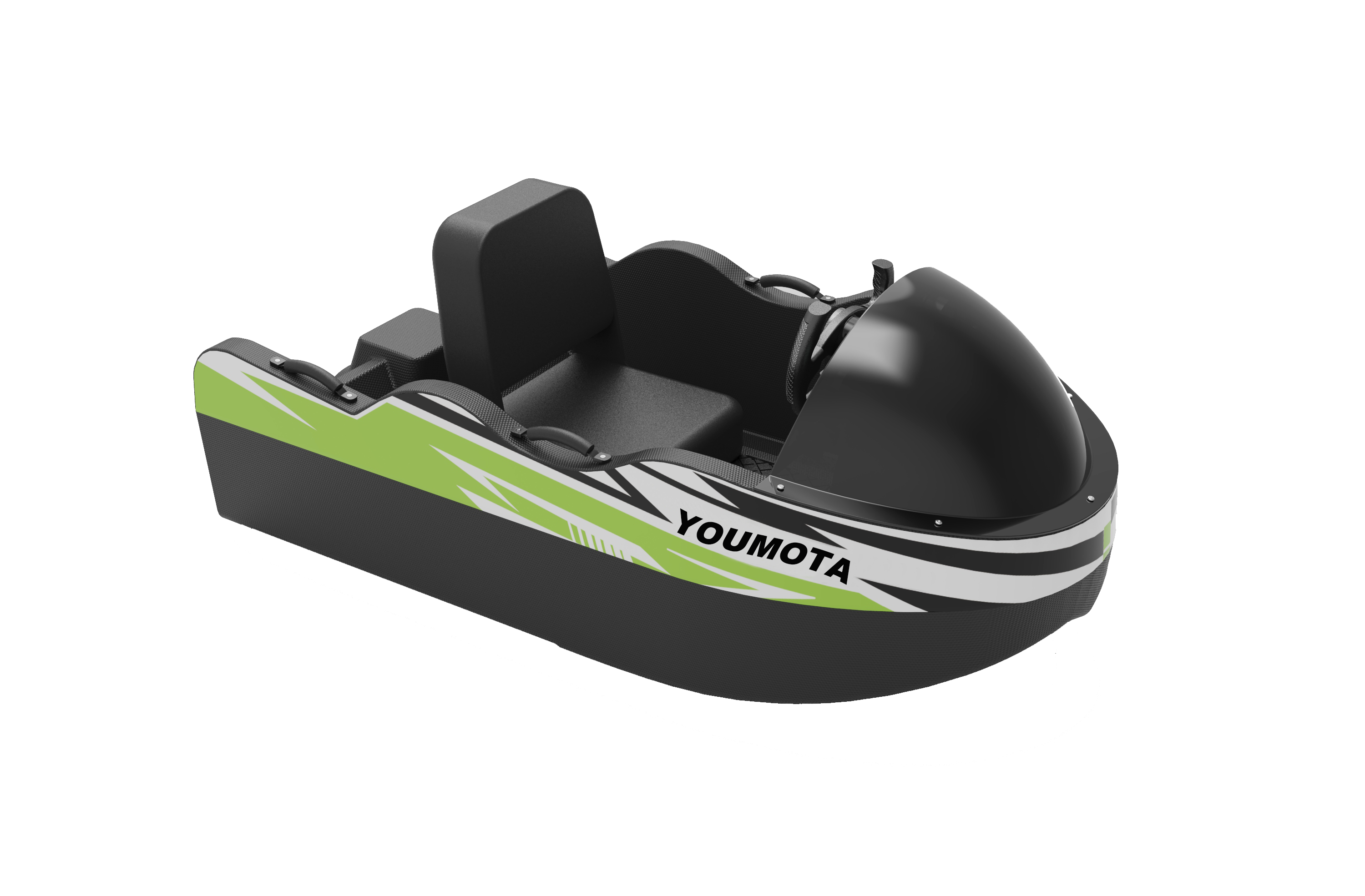 Kart boat angled product render