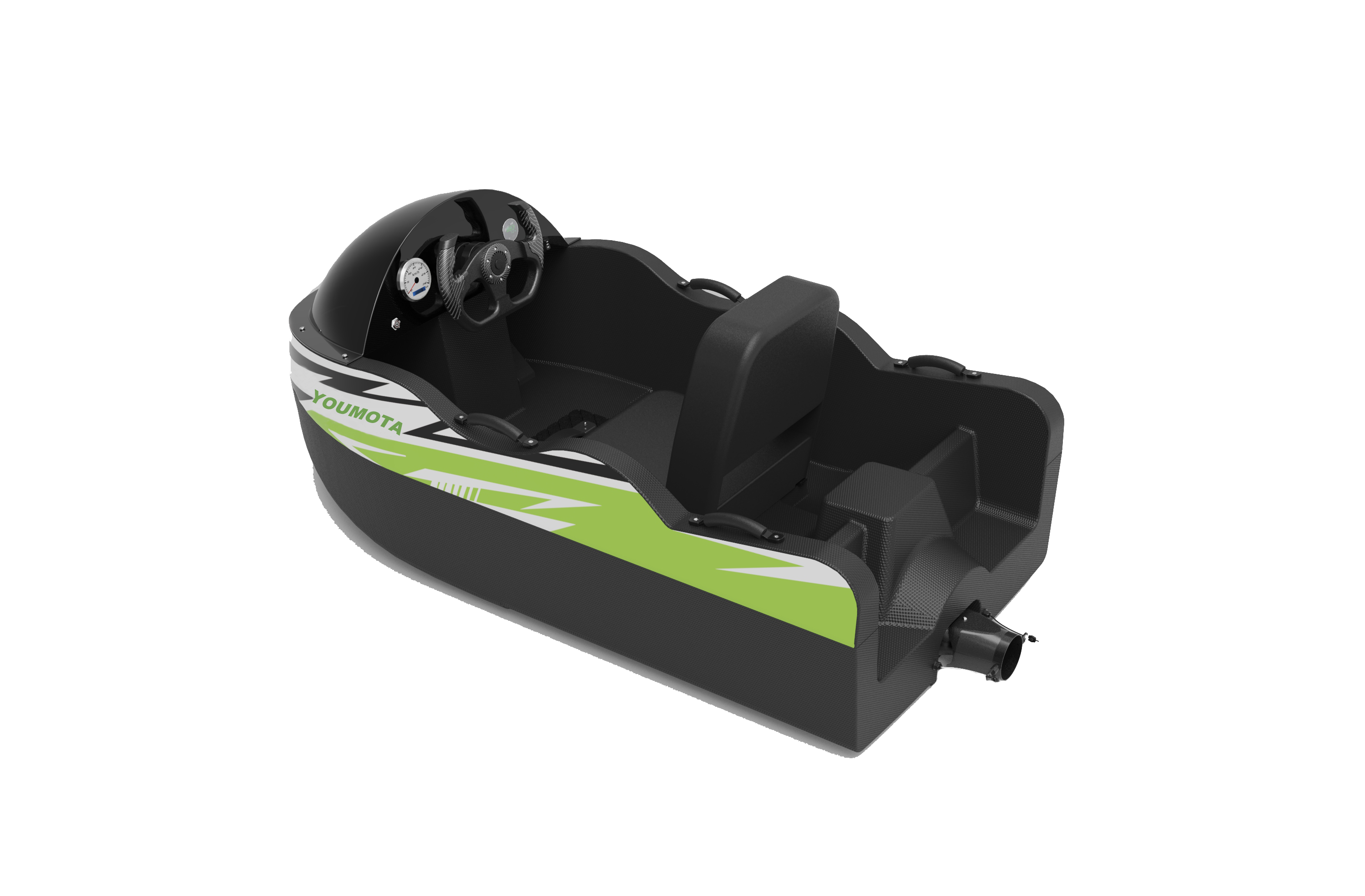 Kart boat rear product render